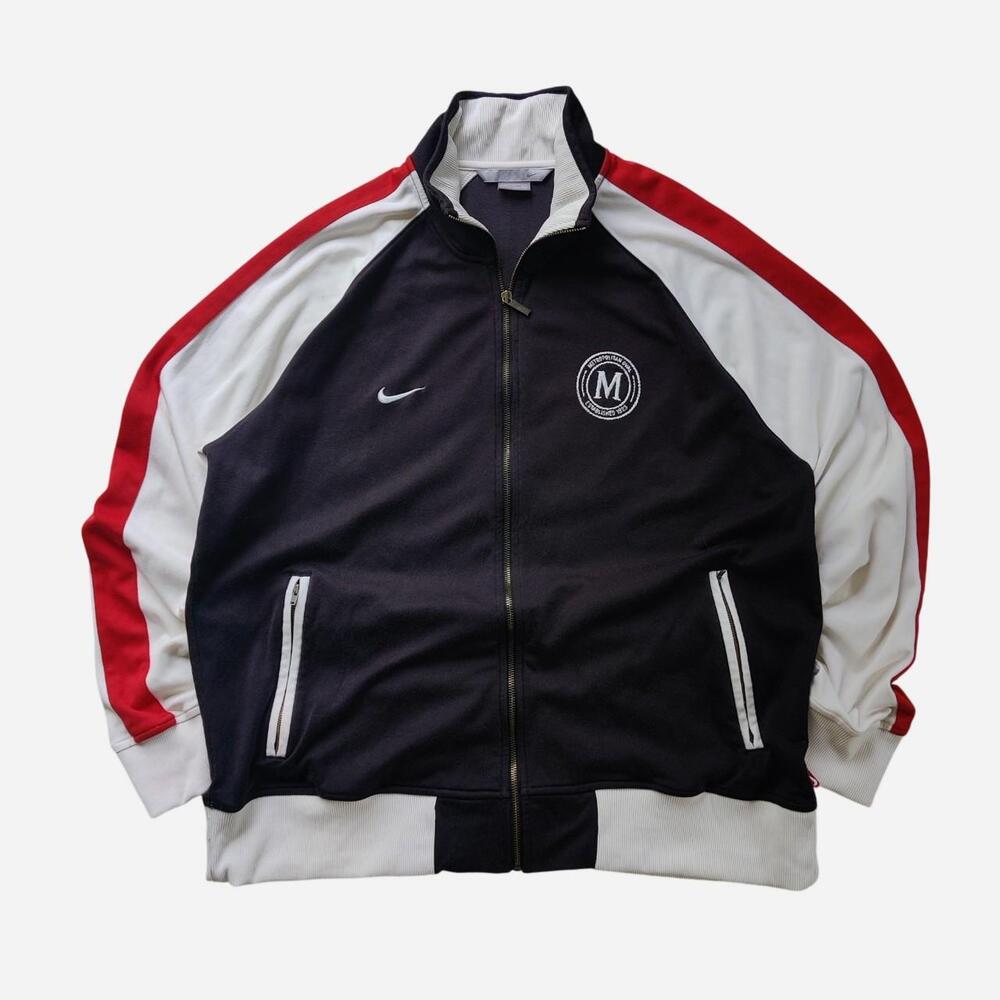 vintage Nike navy & red track jacket